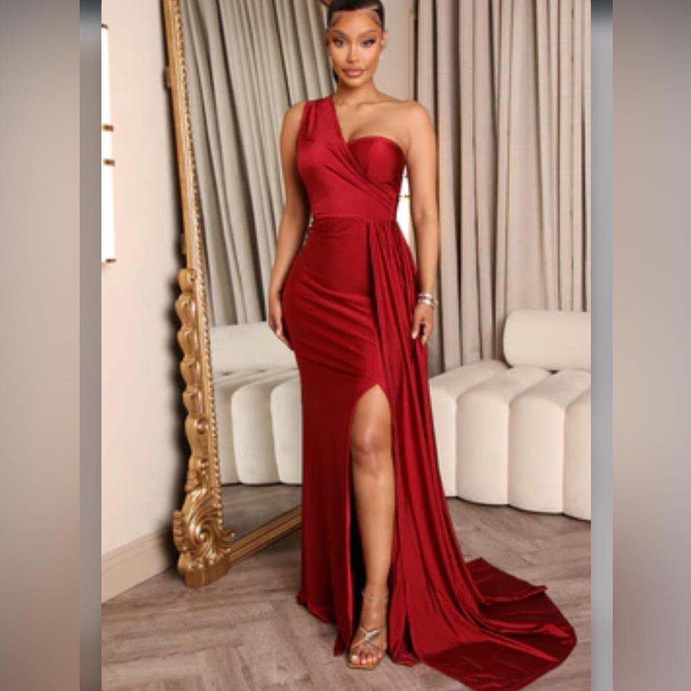 Burgundy Gown